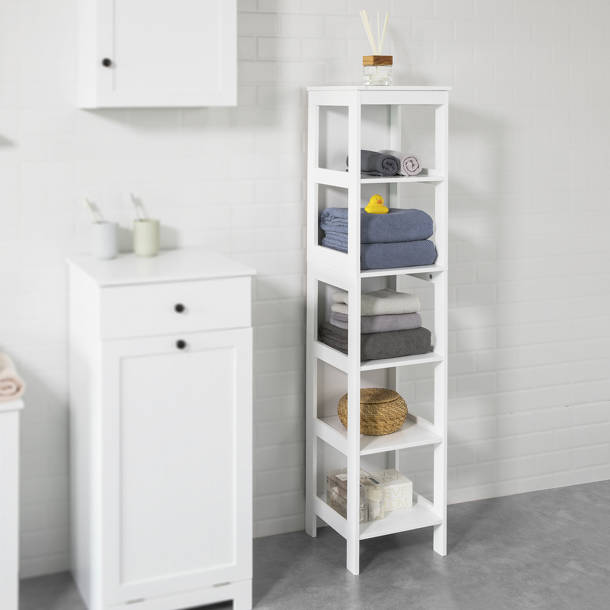 17 Stories Eckles Freestanding Bathroom Shelves & Reviews Wayfair